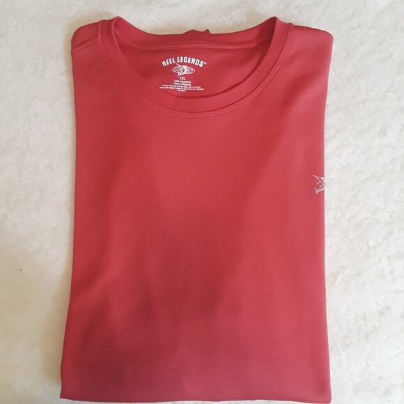 Mens Sz XXL Coral Fishing Reel Legends Logo Long Sleeve Lightweight Tee Shirt - Picture 6 of 8